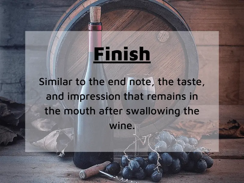 wine finish notes