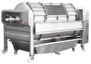 Wine press central loading (left intake)