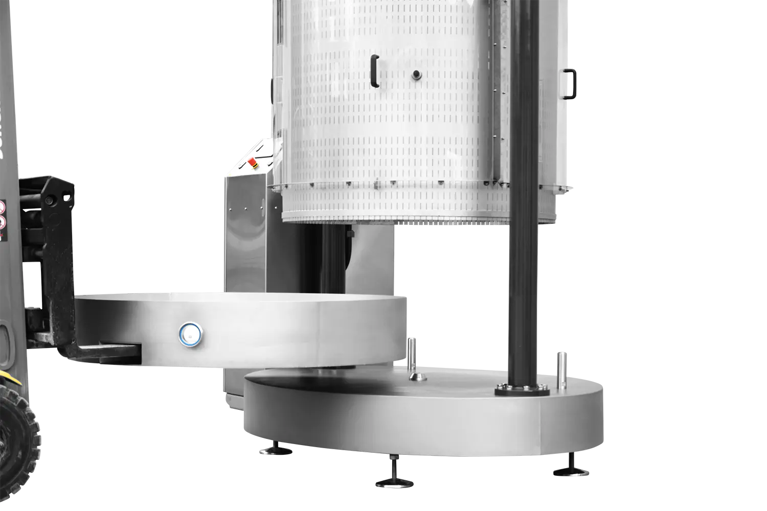 Sraml - Vertical basket press closeup