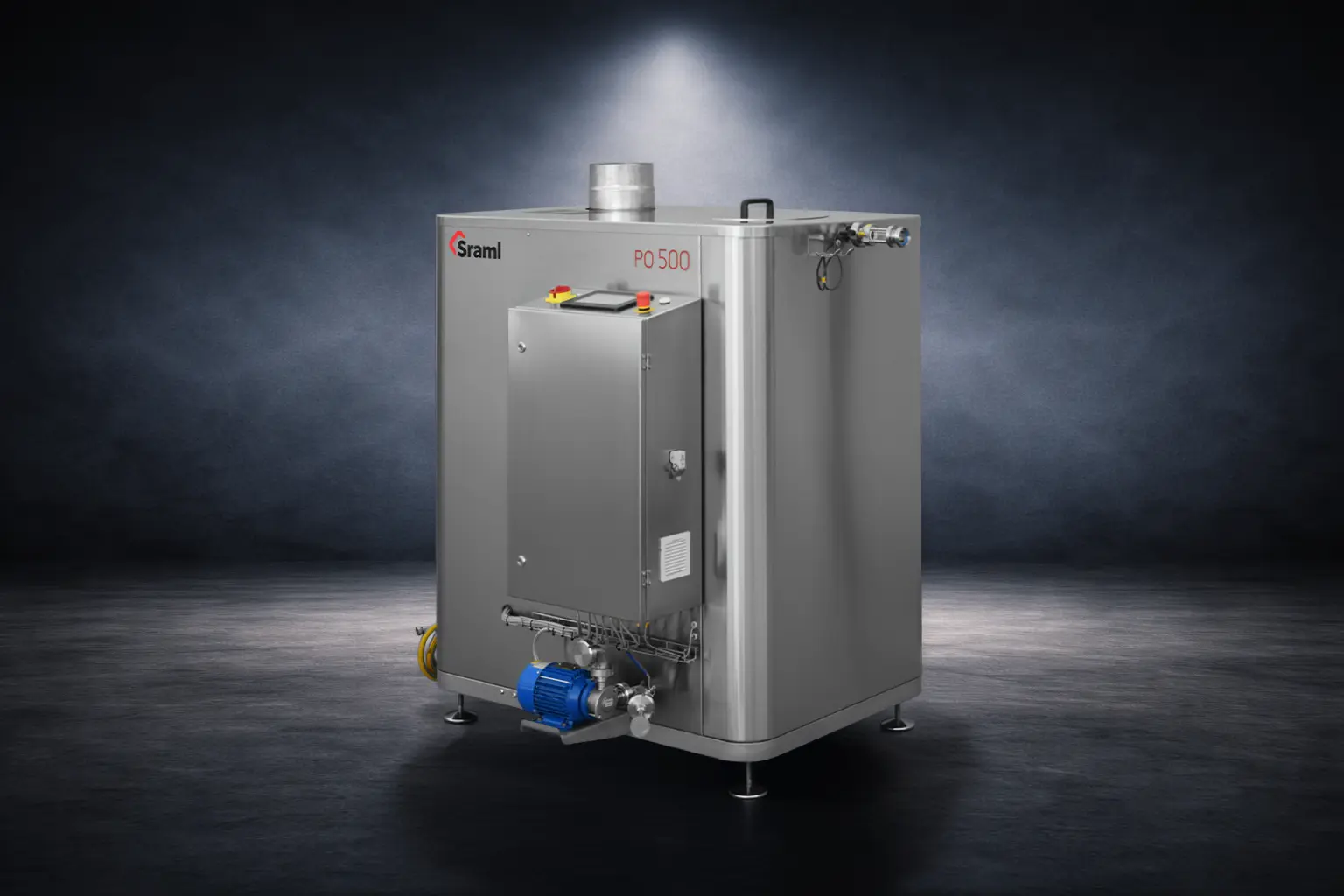 Pasteurizers heated with oil-fired burner