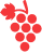 Icon of a cluster of red berries on a short stem with a tiny leaf