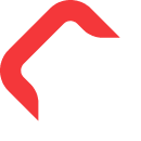 Abstract red and white interconnected diamond-shaped logo used as a brand mark