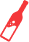Red outline icon of a hand reaching toward a small square button, suggesting a tap or press action